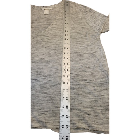 H&M Lightweight Sweater Viscose Blend Gray Marled Size L - Picture 7 of 8